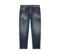 Dondup - Jeans Denim Vintage Loose Fit con Strappi e Toppe - - Jeans - Uomo - Blu - W33