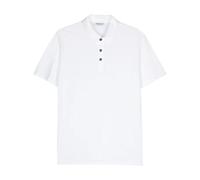 Dondup - Polo Regular-fit in Jersey Slub - - Tops - Uomo - Bianco - 2XL