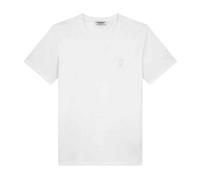 Dondup - T-shirt Bianca con Logo Ricamato - - Tops - Uomo - Bianco - M