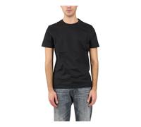 Dondup - T-Shirt Girocollo con Logo Ricamato - - Tops - Uomo - Nero - M