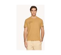 Dondup - T-shirt Girocollo Flame Jersey con Logo Stampato - -Tops -Uomo -Marrone -S