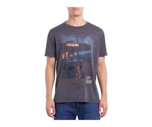 Dondup - T-shirt girocollo oversize - - Tops - Uomo - Multicolore - M
