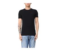 Dondup - T-Shirt in Jersey di Cotone Stretch - -Tops -Uomo -Nero -M