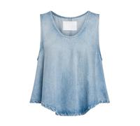 Dondup - Top corto con scollo ovale - - Tops - Donna - Blu - S