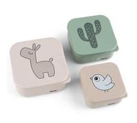 Done by Deer Lalee Sand Mix Snack Box Set of 3 Practical Snack Boxes in Three Di