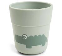Done by Deer Foodie Mini bicchiere Croco Verde - Il bicchiere per bambini ha le dimensioni ideali per mani piccole, Ø 6,5 x 7 cm - Bicchiere in plastica 100% PP di qualità alimentare (135 ml)