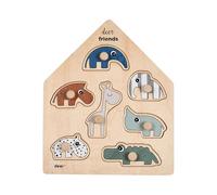 Done By Deer Peg Puzzle Deer Friends 12 Months
