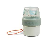 Done by Deer Tazza per cereali To Go per bambini, con scomparti e 2 camere ermetiche, a prova di perdite, senza BPA, diametro 8 x altezza 11,5 cm, colore: verde birdee