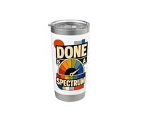 Done Is A Spectrum Umorismo ufficio Bicchiere termico in acciaio inox doppia parete