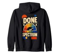Done Is A Spectrum Umorismo Ufficio Felpa con Cappuccio