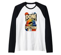 Done Is A Spectrum Umorismo Ufficio Maglia con Maniche Raglan