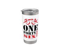 DONE ONE FORTY punto SEI - Triathlon a distanza completa Bicchiere termico in acciaio inox doppia parete