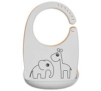 Done to Deer Bib Silicone Grigio