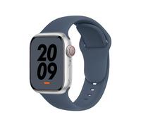 DONEGANI C1A per Cinturino Apple Watch 40mm 44 mm 46mm 42mm 45mm 41mm 38mm 49mm Se Ultra 2 Serie 10 9 8 7 6 5 4 3 Band Bracciale Sport Silicone, Marianna Blu