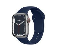 DONEGANI C1B per Cinturino Apple Watch 40mm 44 mm 46mm 42mm 45mm 41mm 38mm 49mm Se Ultra 2 Serie 10 9 8 7 6 5 4 3 Band Bracciale Sport Silicone, Marianna Blu