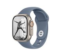 DONEGANI SB per Cinturino Apple Watch 40mm 44 mm 46mm 42mm 45mm 41mm 38mm 49mm Se Ultra 2 Serie 10 9 8 7 6 5 4 3 Band Bracciale Sport Silicone, Blu Tempesta