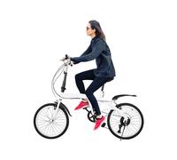 Donened Bicicletta pieghevole da 20 pollici, pieghevole con 6 marce, per adulti, pieghevole, da 140 a 180 cm