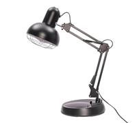 Donened - Lampada a infrarossi, lampada a raggi infrarossi, 220 V, 150 W, per uso domestico, pieghevole su un tavolo, regolabile in altezza, nero, luce a infrarossi, luce rossa