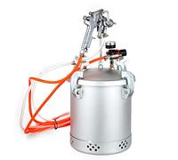 Donened - Pistola a spruzzo per colori da 10 l, contenitore da 10 l, con ugello da 3 mm, pressione di esercizio da 45 a 60 PSI, sistema a spruzzo per vernice, pistola per pittura da parete