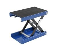 Donened - Ponte sollevatore per moto, cavalletto di montaggio per moto, supporto motore, altezza regolabile 9,3 - 35 cm, per garage ed esterni, portata fino a 500 kg (blu)