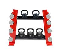 Donened - Rack per manubri corti, supporto per manubri a 4 livelli, portata fino a 150 kg, supporto per dischi per bilanci, palestre, palestre e palestre