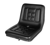 Donened - Sedile trattore, sedile con schienale, sedile trattore universale, in pelle PVC, impermeabile, per trattori, tosaerba, carrelli elevatori, escavatori, 44,5 x 35,5 x 33,5 cm