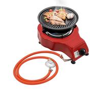 Donened - Stufa a gas portatile, 35,5 x 24,5 x 11,5 cm, fornello a gas a una fiamma, fornello da campeggio per interni ed esterni