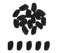 DONFAMDS 20 Pezzi Set di Naselli in Silicone Nero per Occhiali, Morbidi e Antiscivolo, Cuscinetti Comodi per Sport e Attività All'aperto, Distribuzione del Peso Ottimale