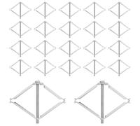 DONFAMDS 30 Pezzi Kit Riparazione Scatole di Derivazione Elettriche Tipo 86, Riparatore Prese a Muro in Metallo per Casa e Ufficio, Attrezzi Elettricista per Fissaggio e Supporto Cassette