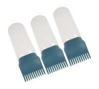 DONFAMDS 3pezzi Bottiglia Applicatore Per Shampoo e Con Pettine Per Per Trattamenti Di Oiling e Colorazione Salone e Casa Senza Disordine