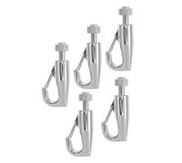 DONFAMDS 5 Pezzi Ganci Regolabili e Installazione Facile per Quadri in Inossidabile Altezza Regolabile Compatibili Filo da 1-2mm Adatti per Gallerie