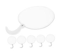 DONFAMDS 6pezzi Ventaglio Pieghevole Portatile per Cerimonie e Festival Design Rotondo per Rinfrescarsi Velocemente Esterni e Uso Domestico Decorativo e Pratico
