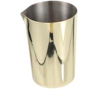 DONFAMDS Bicchiere da Miscelazione in Acciaio Inossidabile Oro, Facile da Usare e Portatile, per Bartender Professionisti e Amatori, per Mescolare Cocktail a Casa al Bar