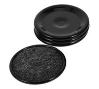 DONFAMDS Cuscinetti Antiscivolo per Gambe Mobili Marrone, 4 Pezzi in Plastico e Feltro, Resistenti All’usura, senza Bisogno di Forare, per Proteggere Pavimenti e Tappeti