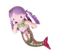 DONFAMDS Cuscino sirena bambola del peluche adorabile bambola ragazza giocattolo del bambola sirena giocattoli per Bambola carina sirenetta cotone pp Viola,porpora