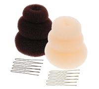 DONFAMDS Forcine per Capelli Eleganti per Capelli Donna Pettine Districante Modellatori per Chignon Strumento per Chignon Trecce Finte