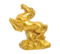 DONFAMDS Mini Scultura in Resina Di Cavallo, Statuetta Di Animale Dello Zodiaco, Feng Shui, Ornamento Per Cruscotto Auto, Statua Decorativa Di Cavallo Da Collezione, Decorazione Per La