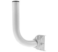 DONFAMDS Outdoor Antenna Mounting Pole, antenna pole mount bracket, supporto in ferro bianco, installazione monopezzo, per bridge di rete CPE