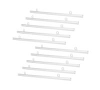 DONFAMDS Palo Sospensione Poster in Pvc Resistente Per Esposizione Commerciale, Supporto Per Cornice Da Parete, Asta Appendi Quadri Per Supermercati e Centri Commerciali, Confezione 10 Pezzi Da 50 Cm