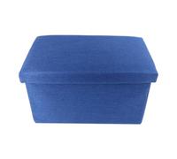 DONFAMDS Pouf Contenitore Pieghevole Lino con Piano Sgabello Portaoggetti per Giocattoli e Accessori Leggero Camera da e