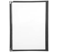 DONFAMDS Raccoglitore del Menu della Cucina in Pvc Trasparente, Copertina per Raccoglitore Manuale Resistente, Portamenu per Ristoranti ad Alta Capacità, Cartella a Fogli Mobili per Uso