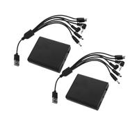 DONFAMDS Scatola Batteria Esterna 2 Pezzi per Cassaforte Alimentazione di Emergenza, Cassetta di Sicurezza Chiudibile a Chiave, Supporto Alimentatore per Casa, Ufficio e Negozio