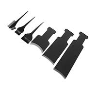 DONFAMDS Set 6 Pezzi per Colorazione Chioma Tavole per Evidenziare in Plastica Nera, Resistente e Curva, per Saloni Professionali e Tecniche di Sfumatura