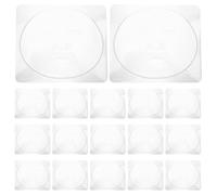 DONFAMDS Stampo per Maschere Viso in Pet da 20 Pezzi Vassoi per Maschere Facciali Riutilizzabili Contorni Aderenti Strumenti per Fabbricazione per Cura della Pelle a Casa