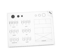DONFAMDS Tappetino Per Pratica Unghie Silicone Acrilico Stuoia Lavabile Per Artisti Di Unghiper Manicure Professionale e Insegnamento Delle Tecniche Di Nail Art