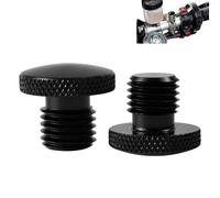 DONFORTLY Universal Tappi Specchietti Motomanubrio CNC Alluminio - 2*M10, Compatibili con Modelli Popolari