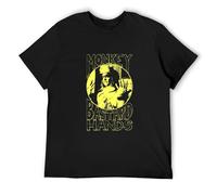 DONG-XIANG Men's A Tribute to Garth Marenghi's Darkplace T Shirt - Monkey Bstard Hands! T-Shirt Black XL