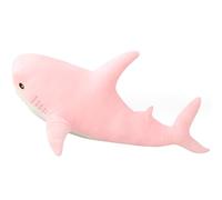 DongAi Cuscino giocattolo squalo 80 cm, squalo gigante, giocattolo morbido e carino, decorazione stanza bambini, regalo addormentarsi (rosa)
