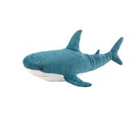 DongAi Cuscino in peluche a forma di squalo, 100 cm, a forma di squalo gigante, super morbido e carino, decorazione per la stanza dei bambini, regalo per andare a letto (blu, 100 cm)
