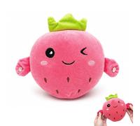 Dongcill Peluche Musicale Interattivo,Pianoforte Musicale InPeluche,Fragola | Peluche a Forma Di Fragola Con Sensore Tattile,Giocattolo Musicale In Peluche,per l'Educazione Della Prima Infanzia, Regalo